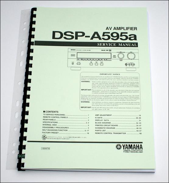 Yamaha AV Amplifier DSP-A595a